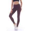 Tummy Control Workout Running Stretch Yoga High Waist Out Pockets Pants Moisture Wicking Leggings